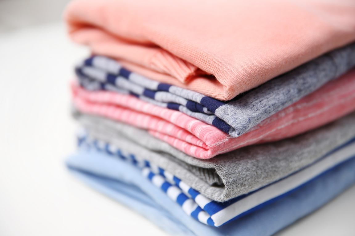 Folded Clothes Closeup